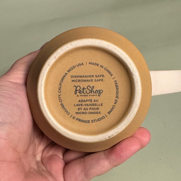 Cream and Tan Dog Mug - Picture 3 of 3